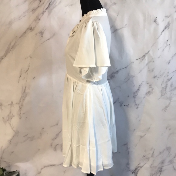 OFF WHITE TUNIC DRESS - Picture 4 of 8